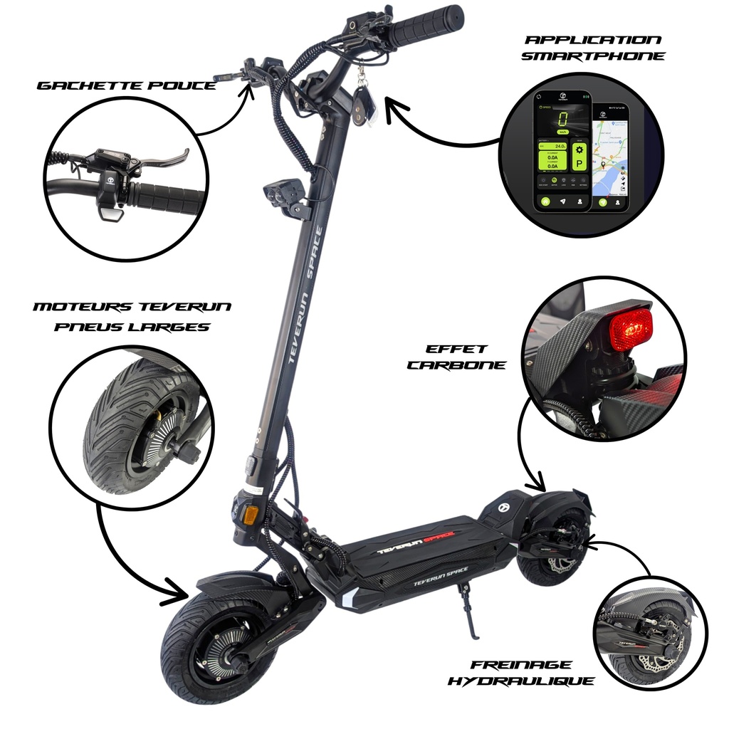 Trottinette électrique TEVERUN SPACE – Image 5
